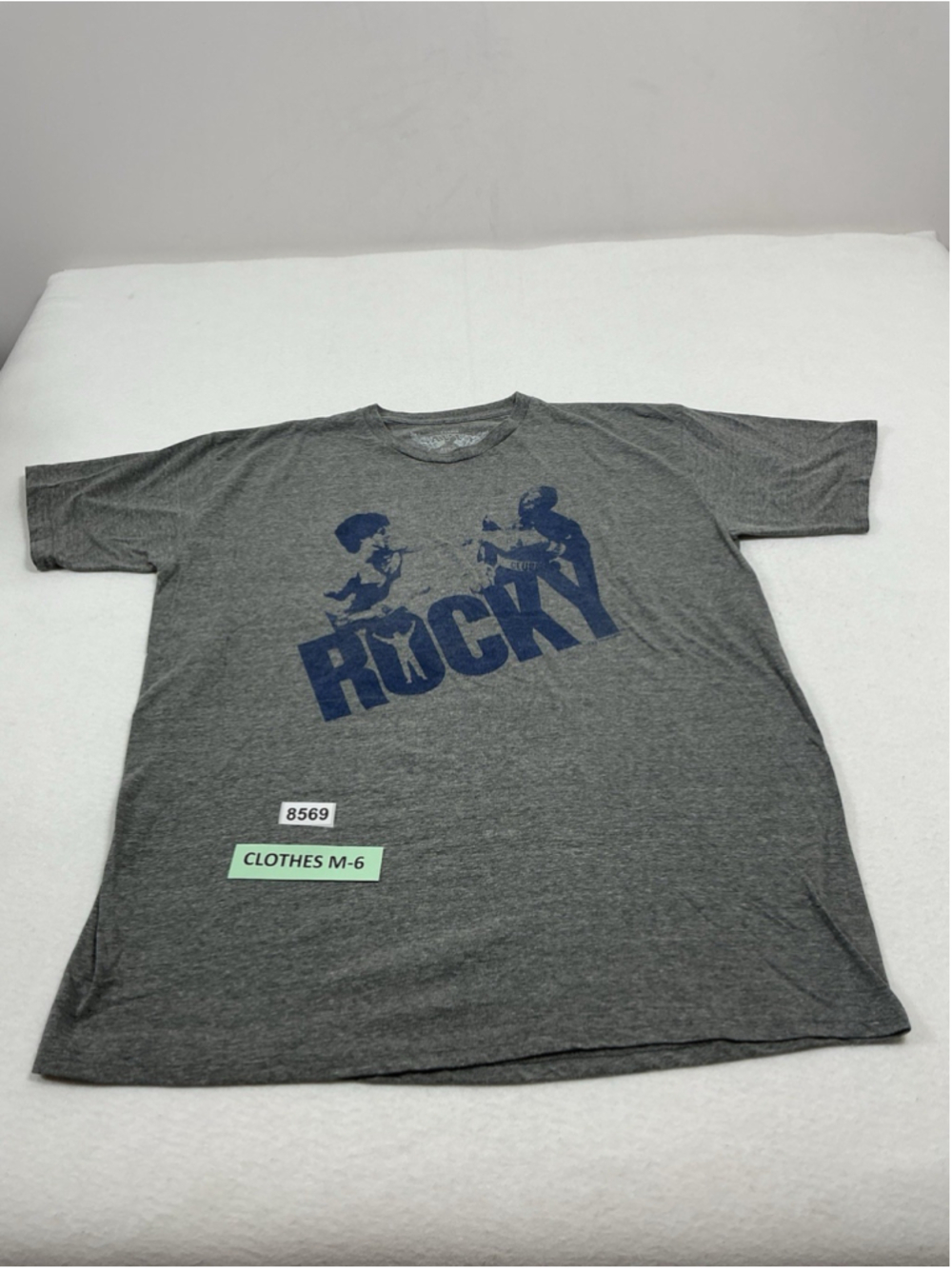 Mens Savvy T Shirt Pullover Short Sleeve XL Gray Rocky Graphic